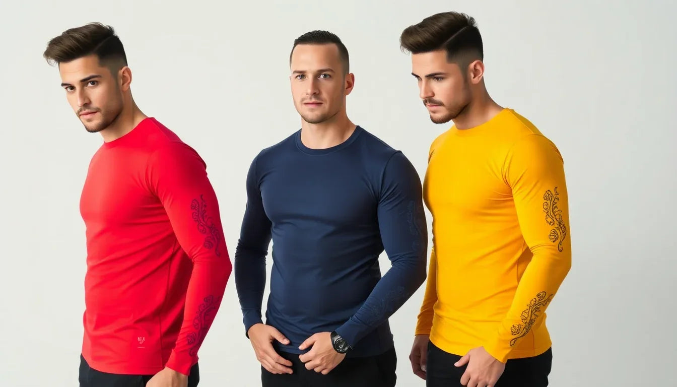 Styling men's full sleeve t-shirts