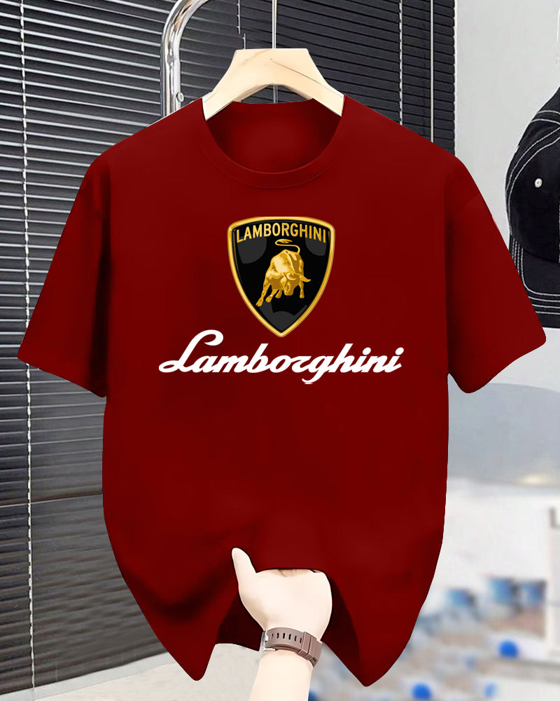 Bloodstone Lamborghini Bold Men's Half Sleeve T-Shirt