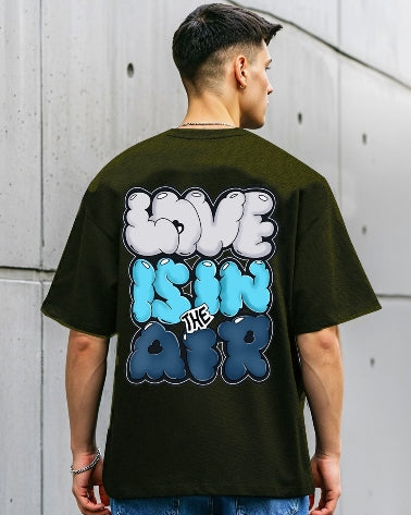 Green Men's Crepe Regular Fit T-Shirt – effortlessly fresh and stylish.-FRONT
