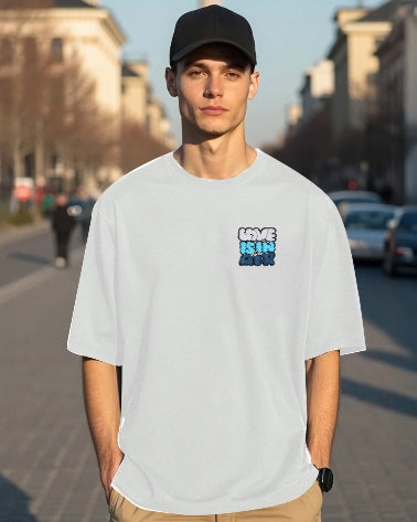 White Men's Crepe Regular Fit T-Shirt with Five Sleeves – polished and refined.-BACK