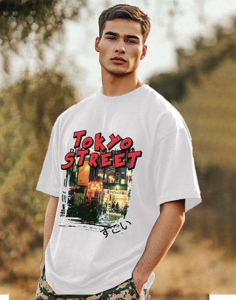 Trendy White Crepe five Sleeve T-Shirt for Men – Effortless Style-SIDE