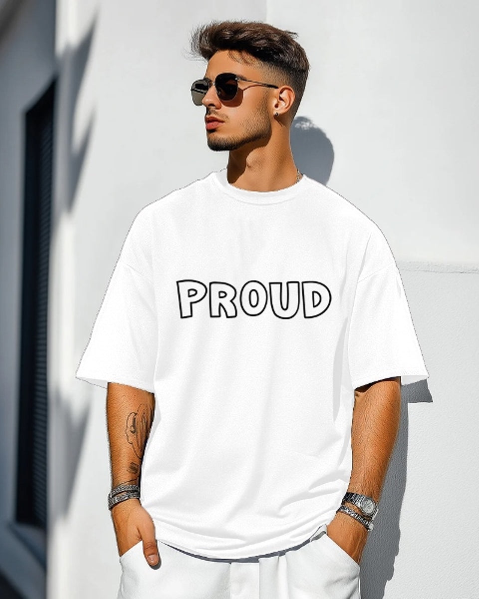 White Crepe Five Sleeve T-Shirt for Men – Timeless and Classic-BACK