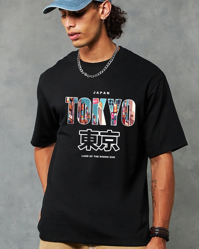 Black Five Sleeve Cotton Blend T-Shirt for Men – Bold Essentials
-SIDE