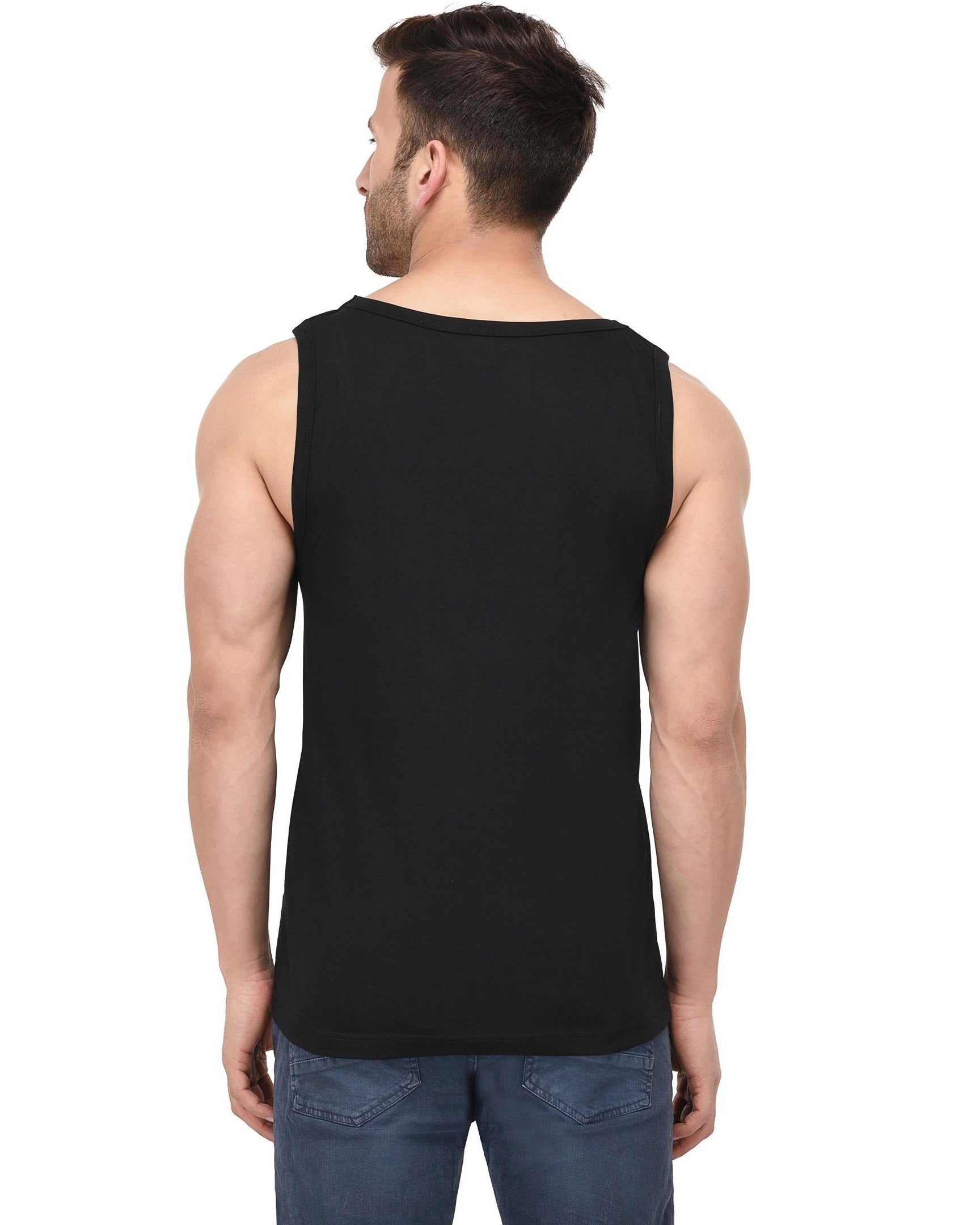 Retro Rave: Men's Sleeveless Neon Print T-Shirt
