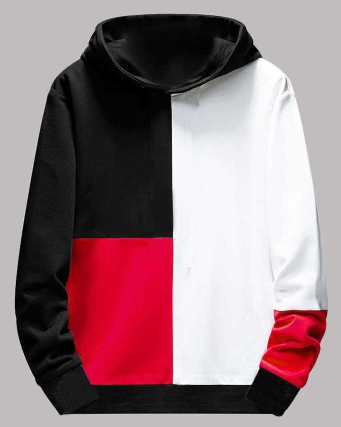 Color Blocked Hoodie T Shirts for Men