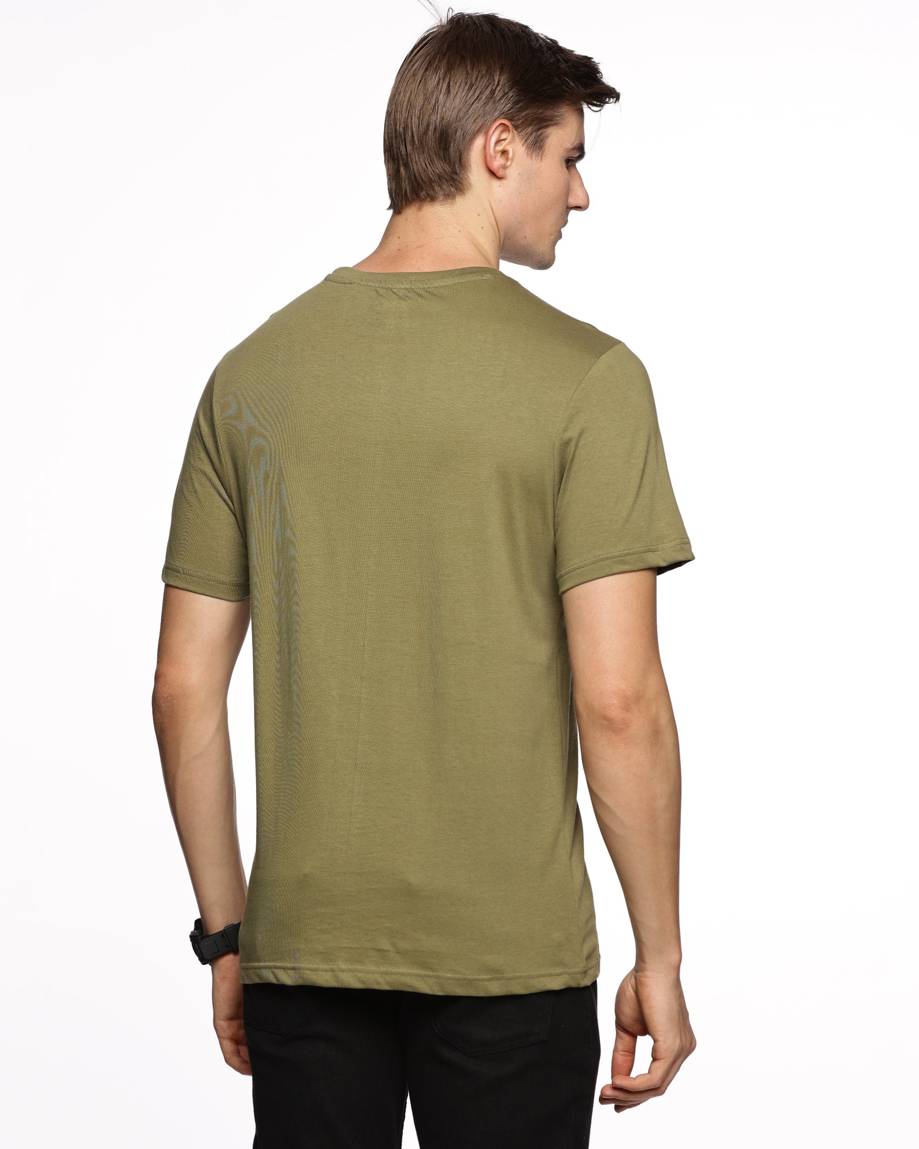 Coastal Escape: Men's Half-Sleeve Nautical Print Pure Cotton T-Shirt