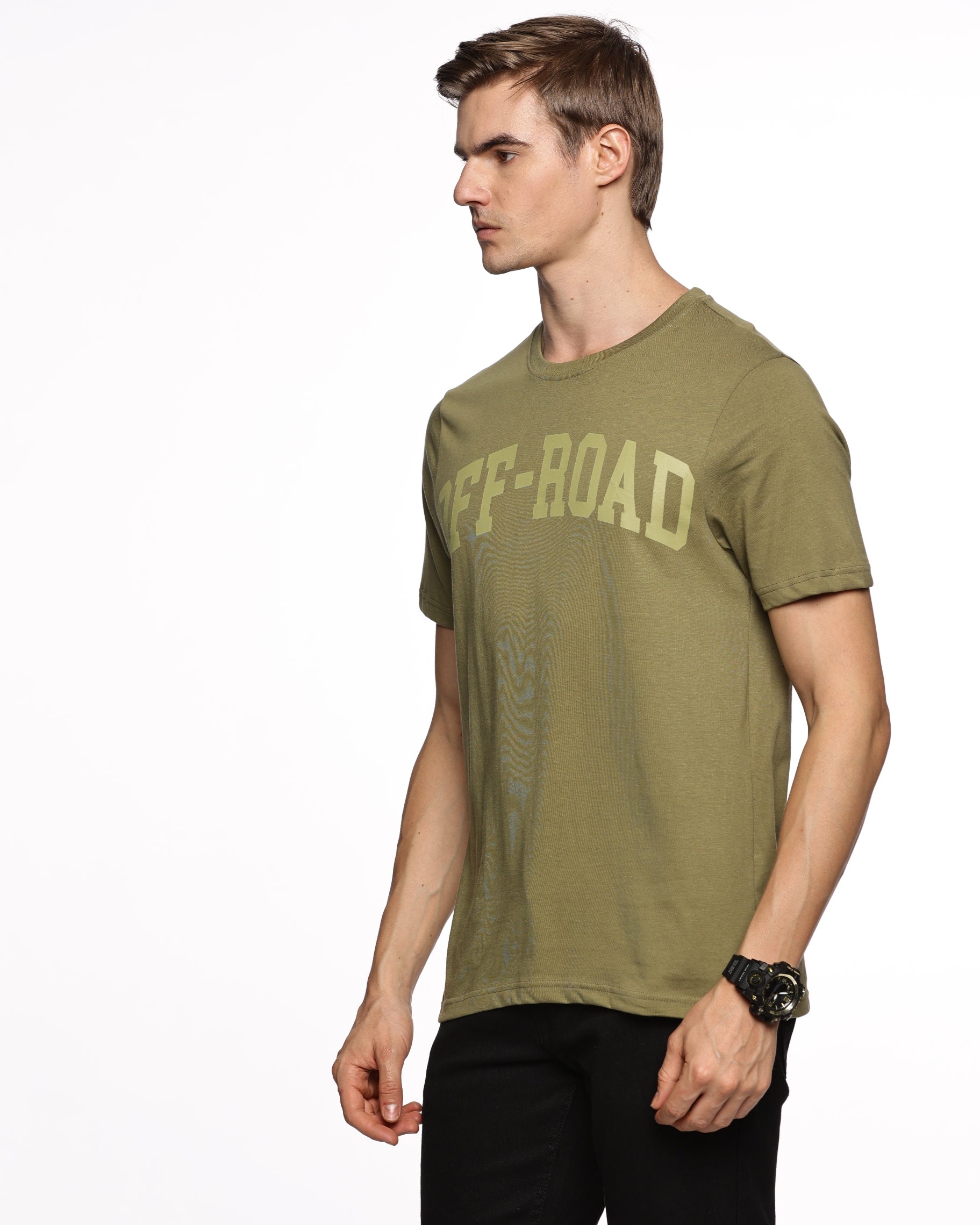 Coastal Escape: Men's Half-Sleeve Nautical Print Pure Cotton T-Shirt