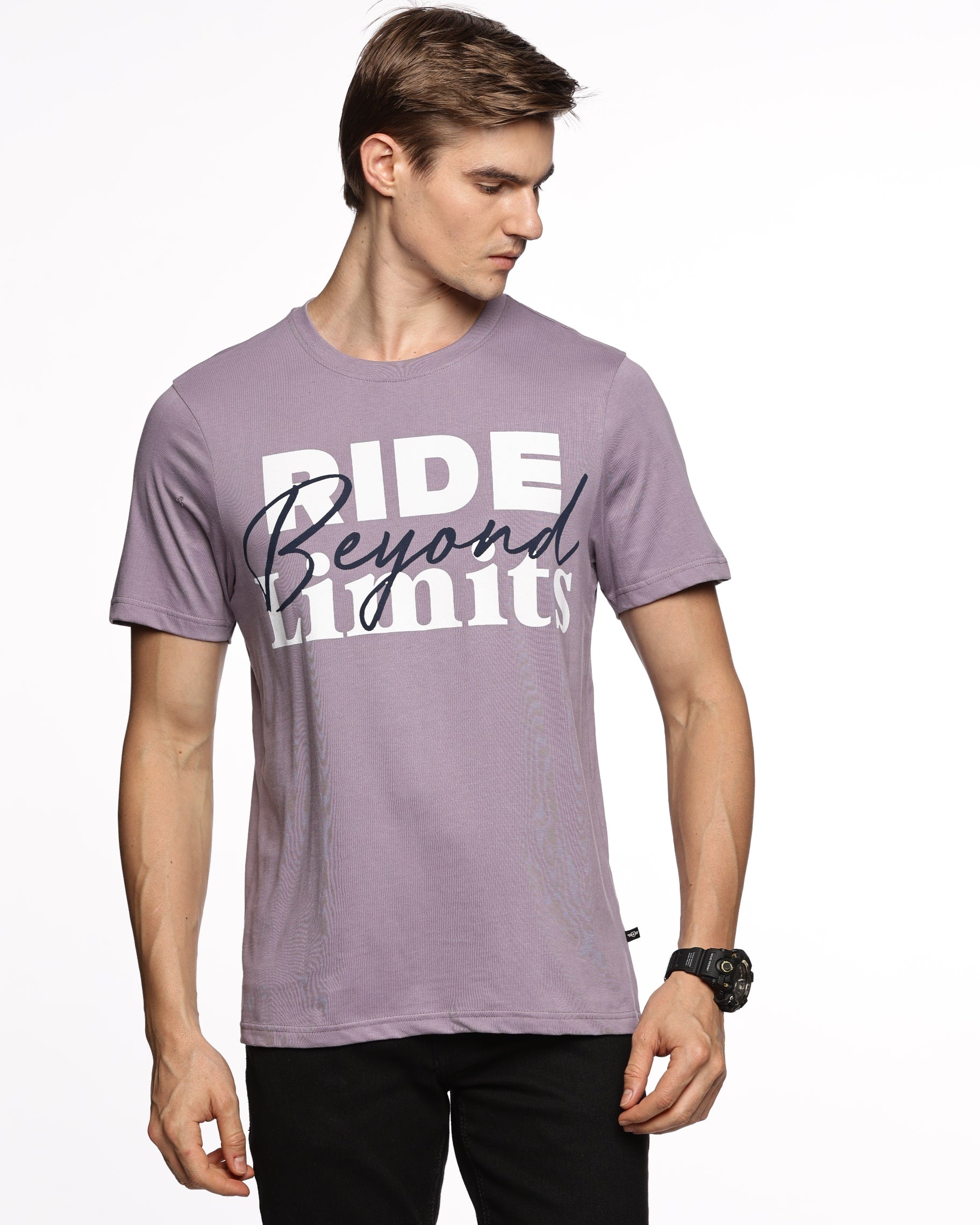 Urban Jungle: Men's Half-Sleeve Camo Print Pure Cotton T-Shirt