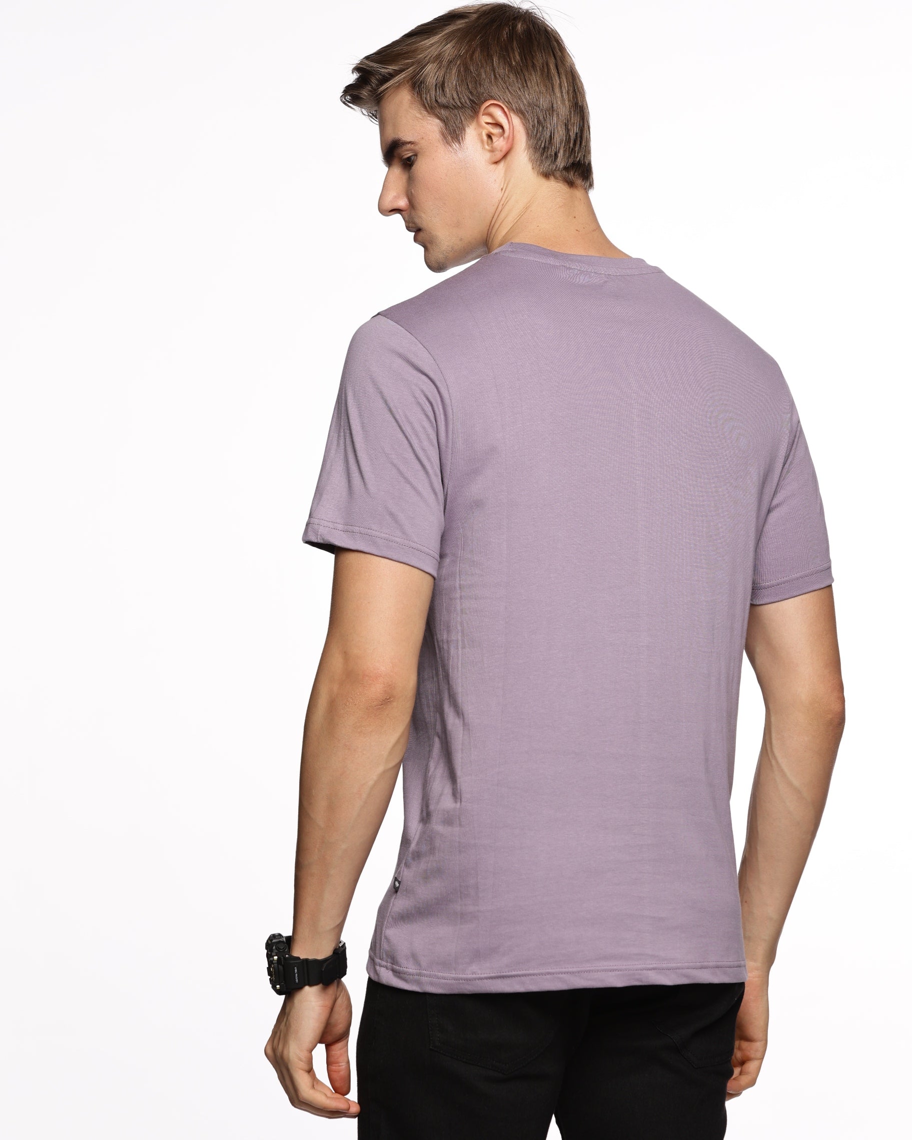 Urban Jungle: Men's Half-Sleeve Camo Print Pure Cotton T-Shirt