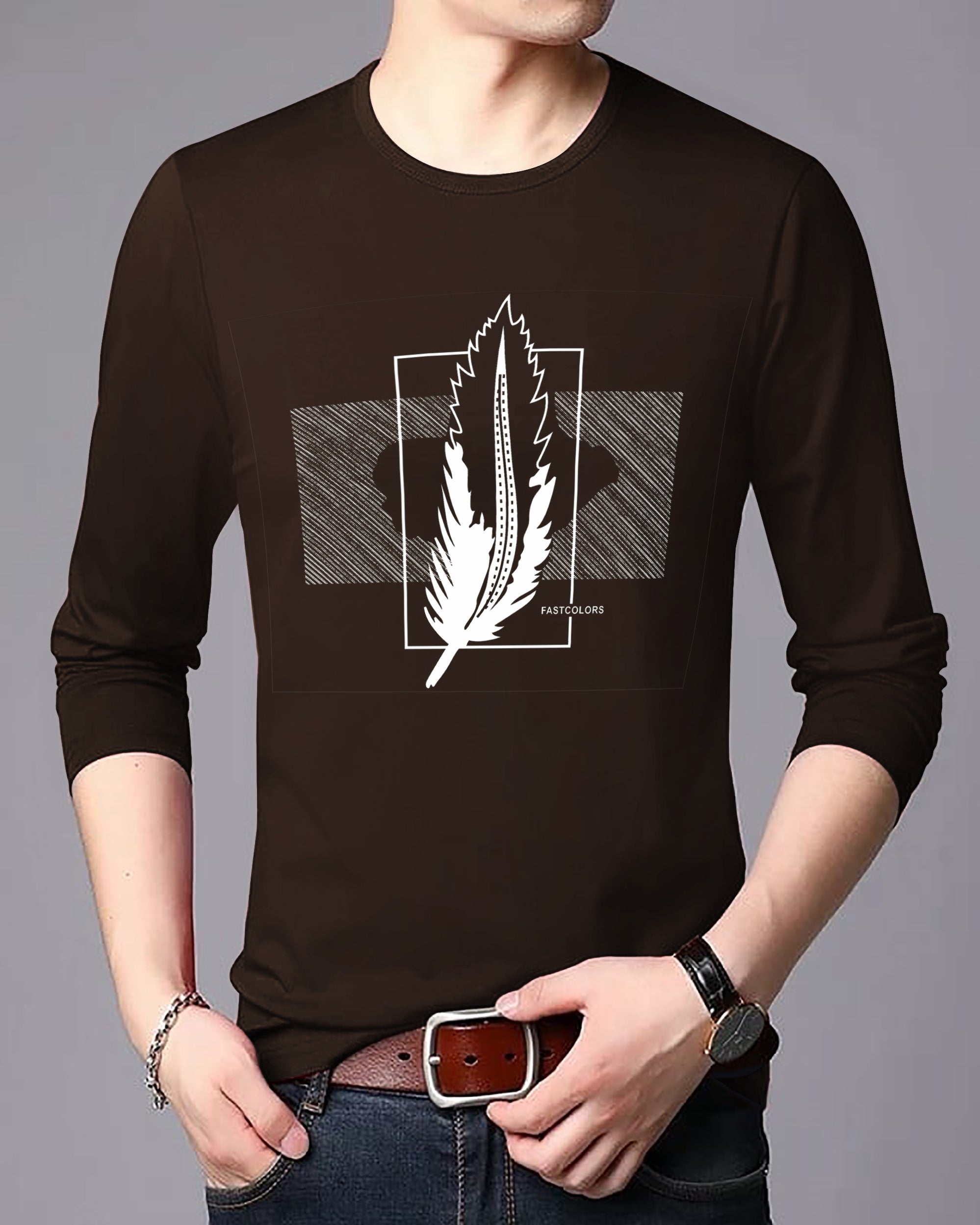 Urban Vibes: Full Sleeve Graphic T-Shirt