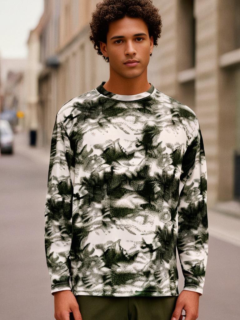 Urban Vibes: Full Sleeve Graphic T-Shirt