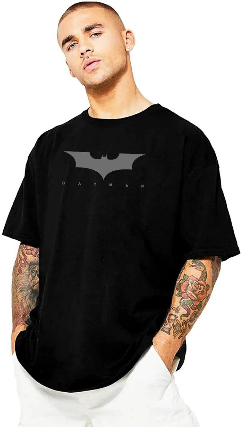 Men Graphic Print Round Neck Cotton Blend T-Shirt