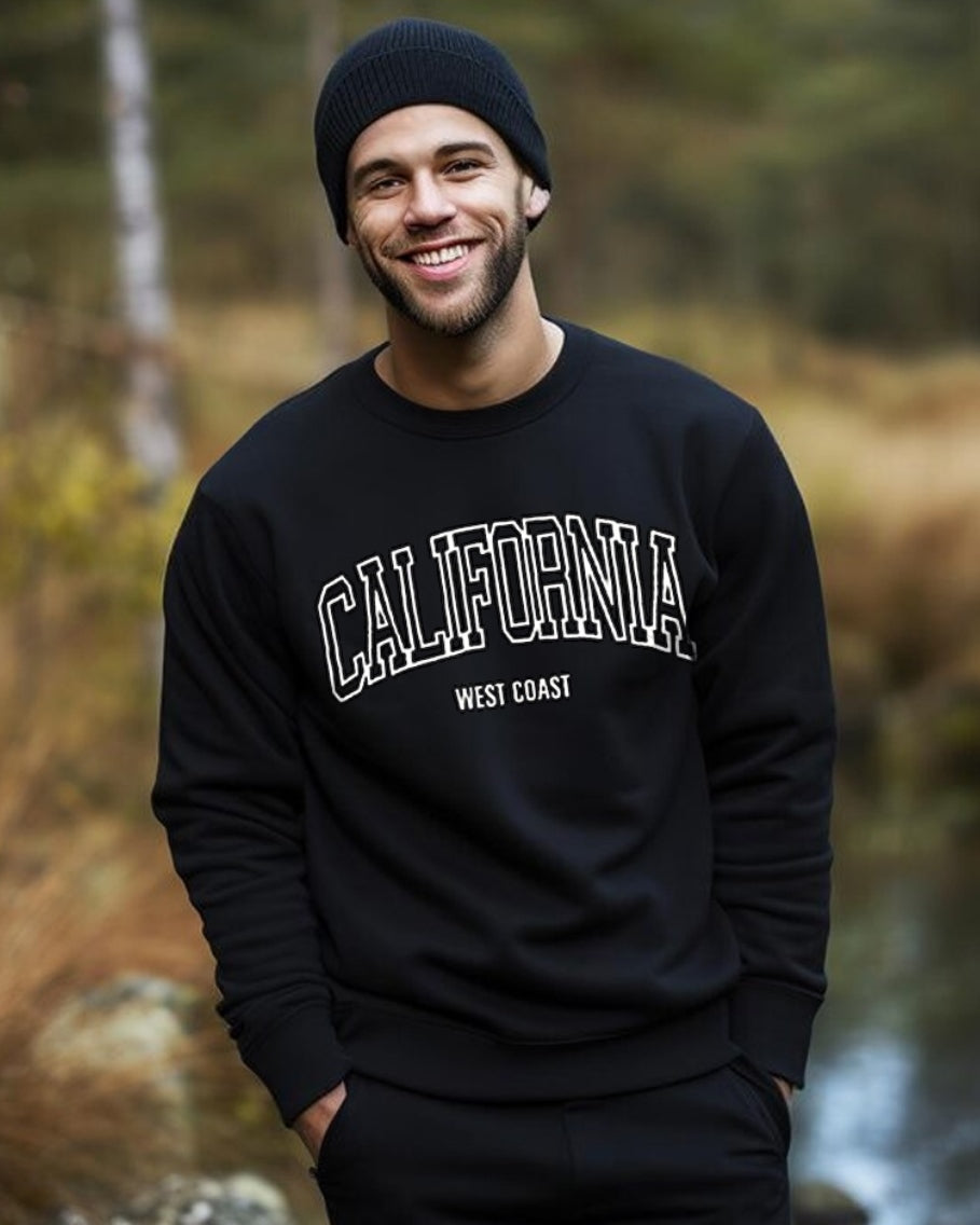CALIFORNIA Round Neck sweatshirts for men