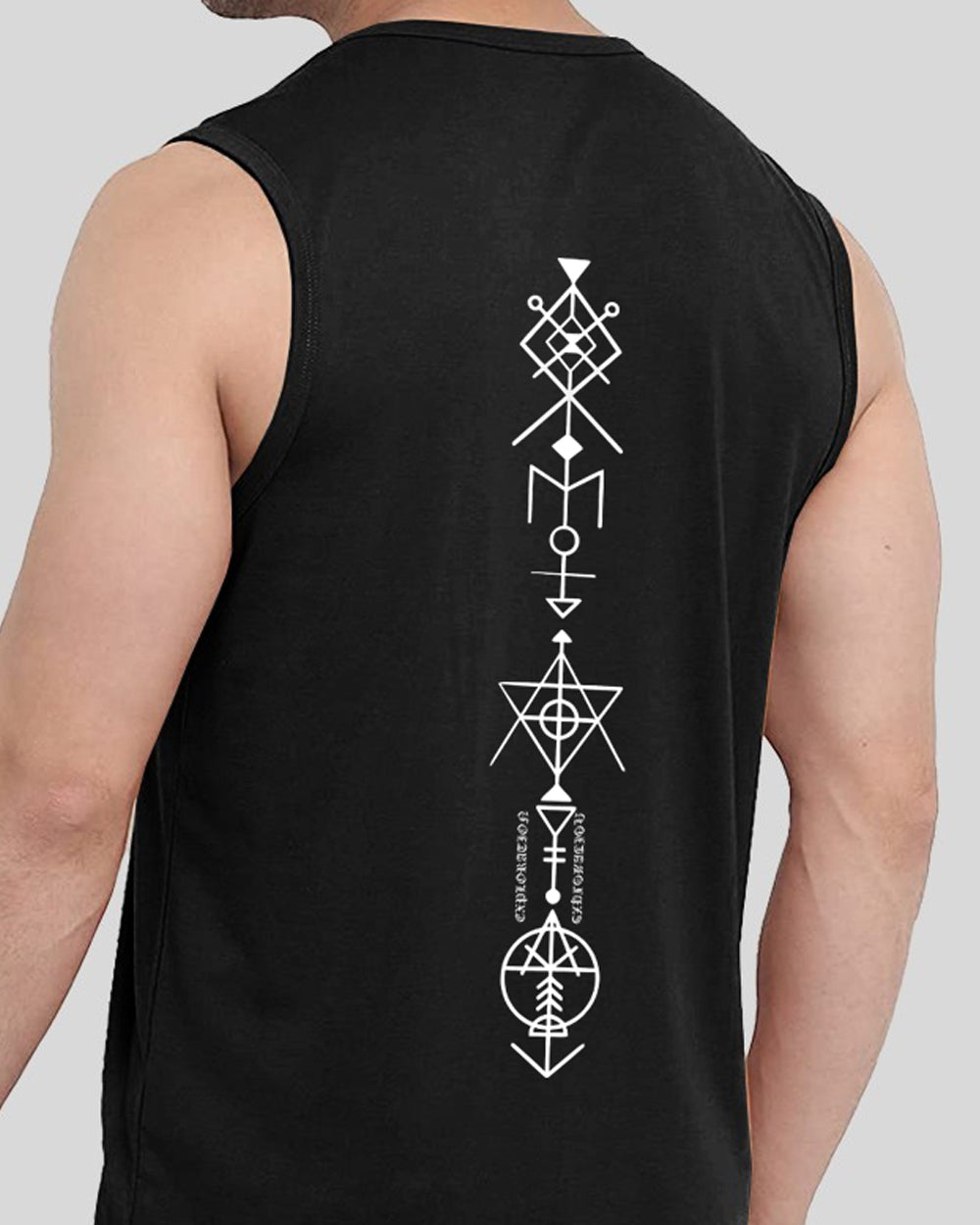 Luxury Black Back Printed Men's Vests for a Sophisticated Look-SIDE