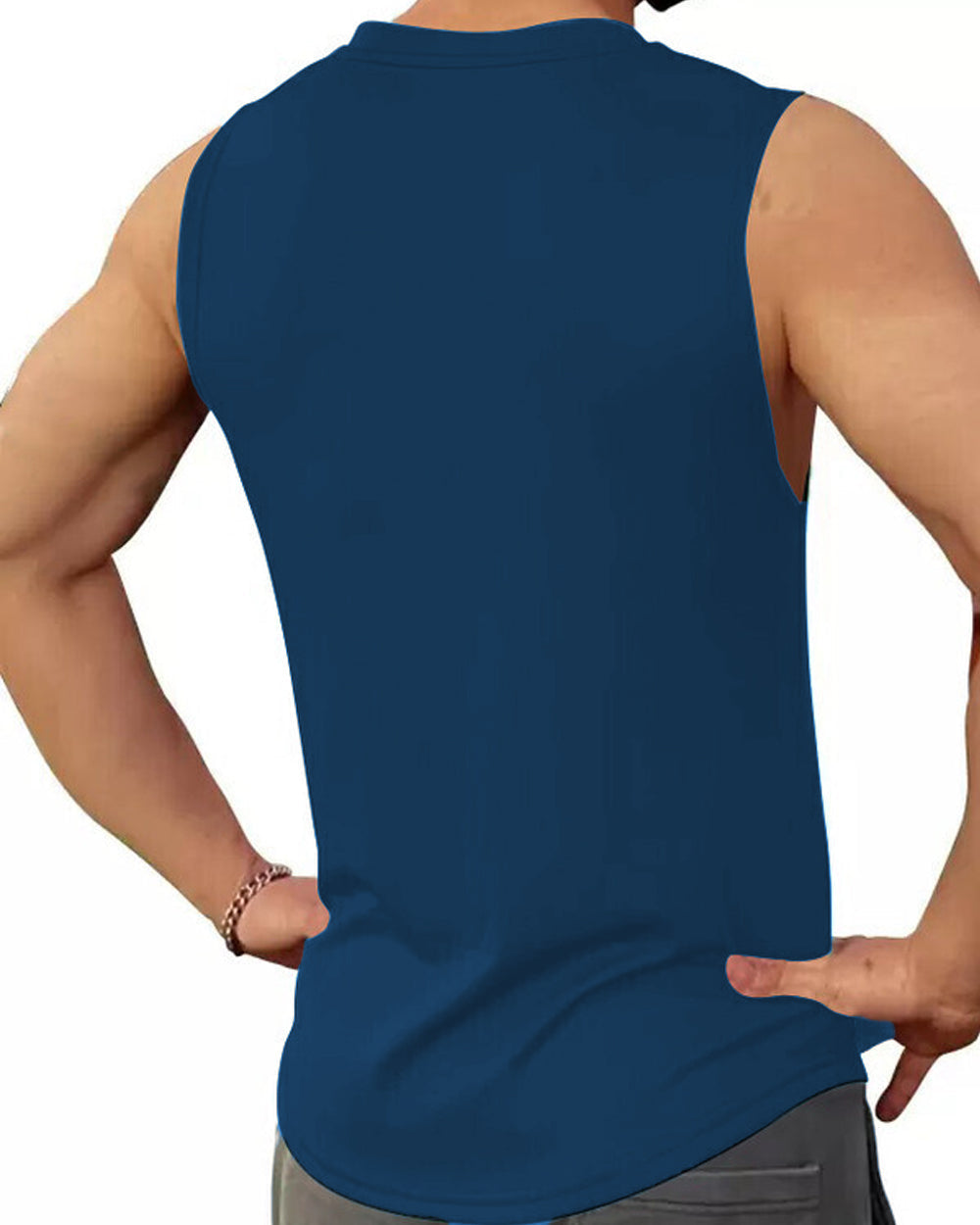Quick-Dry Men’s Sleeveless Polyester Vest for All-Day Comfort
-SIN2