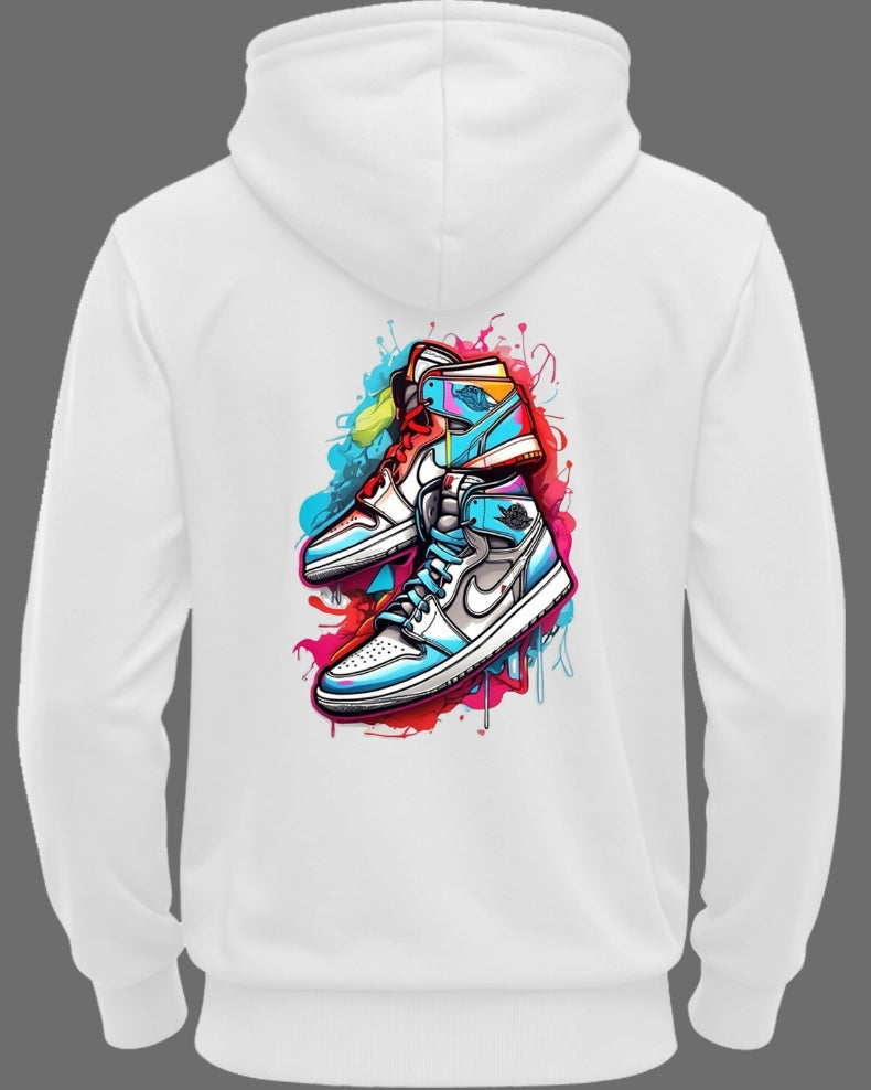 Printed hoodies for men / White