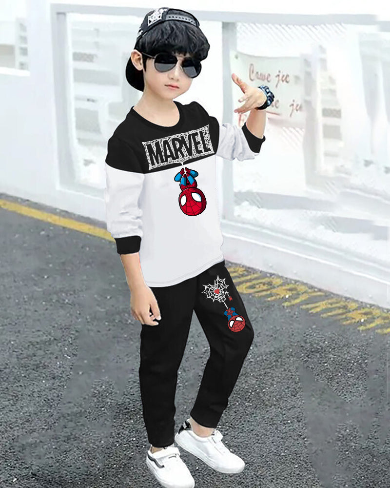 Boys’ Tropical Print Shirt and Linen track pants for Vacation Vibes-side