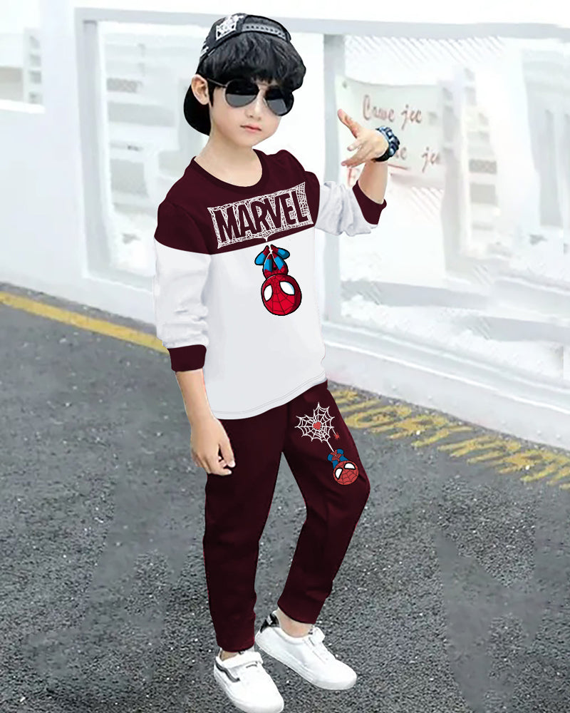 Boys’ Graphic T-Shirt and Matching Jogger Pants Set-side