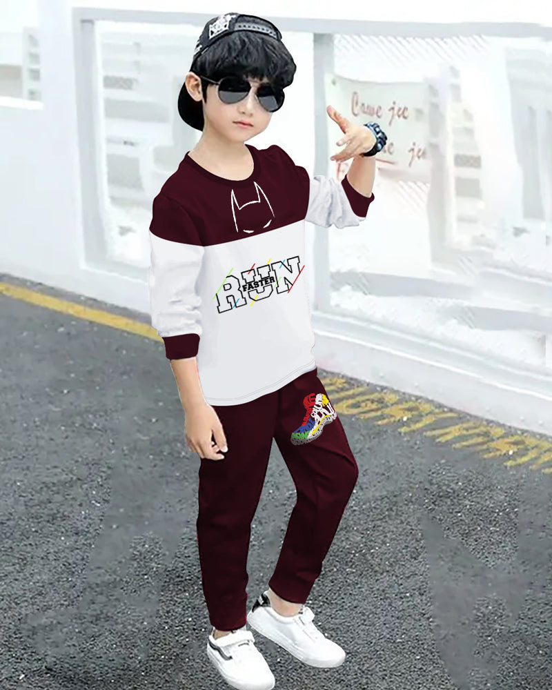 Boys’ T-Shirt T-Shirt and Jogger Pants Set for a Trendy Vibe-side