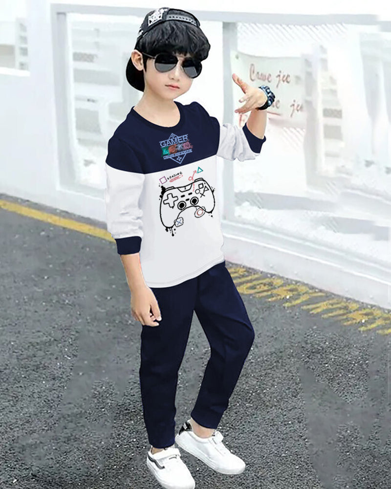 Stylish Boys’ Printed T-Shirt and Jogger Pants Combo for Everyday Wear-side