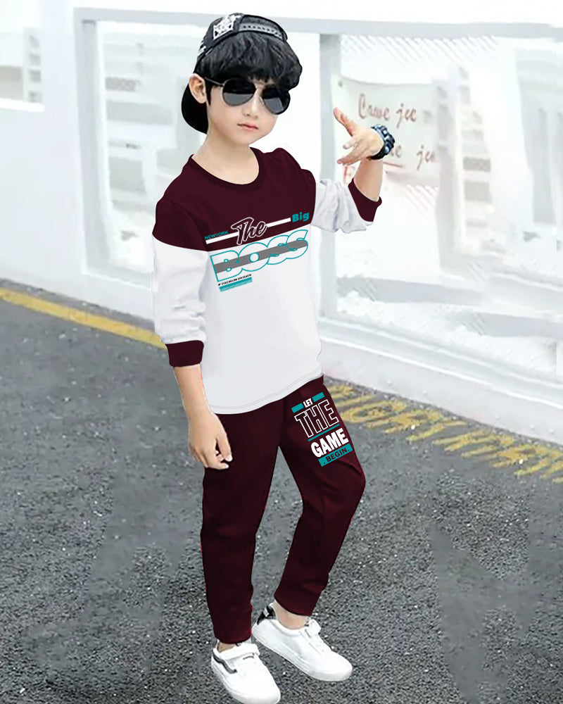Boys’ Cool Graphic T-Shirt and Cargo Pants Combo for Outdoor Adventures-side