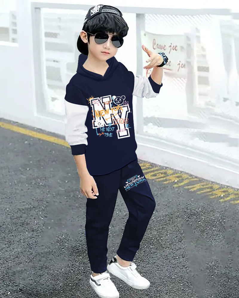 Boys’ Long Sleeve Shirt and Corduroy Pants Set for Cool Weather-side
