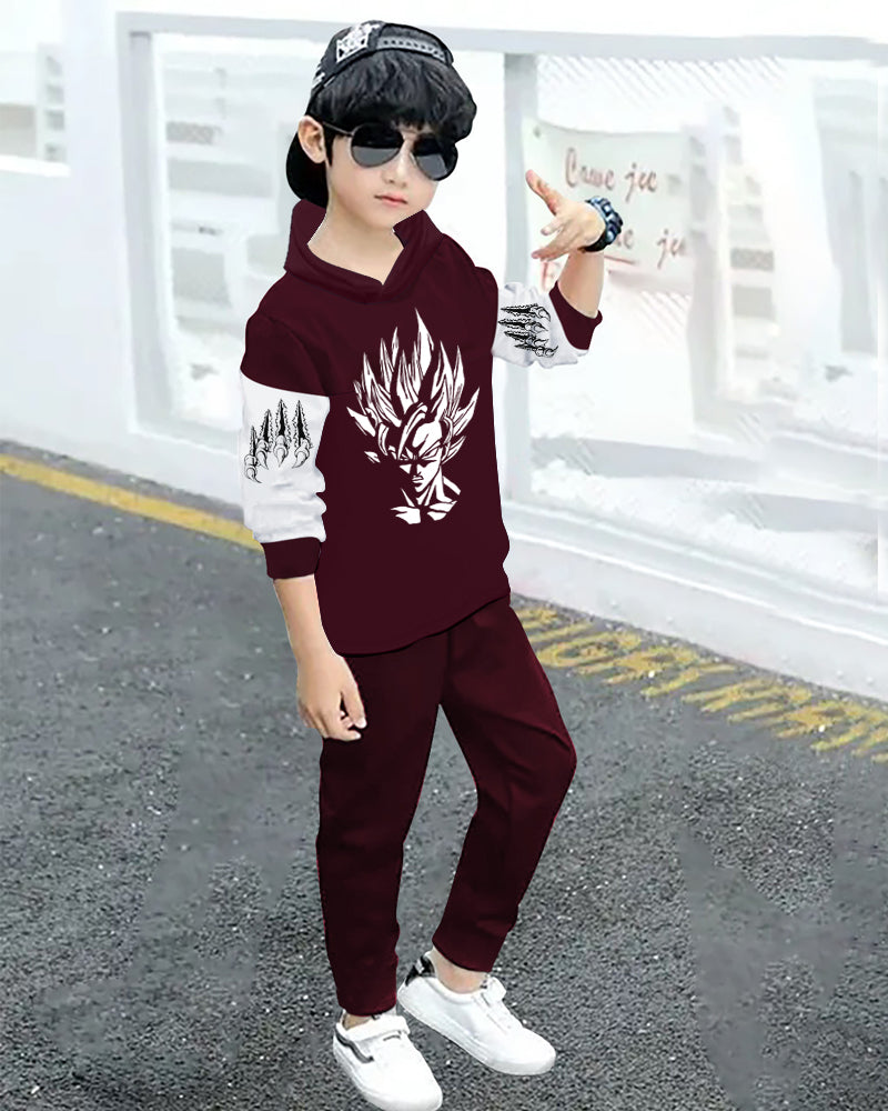 Boys’ Camouflage T-Shirt and Cargo track pants Set for Adventure Lovers-side