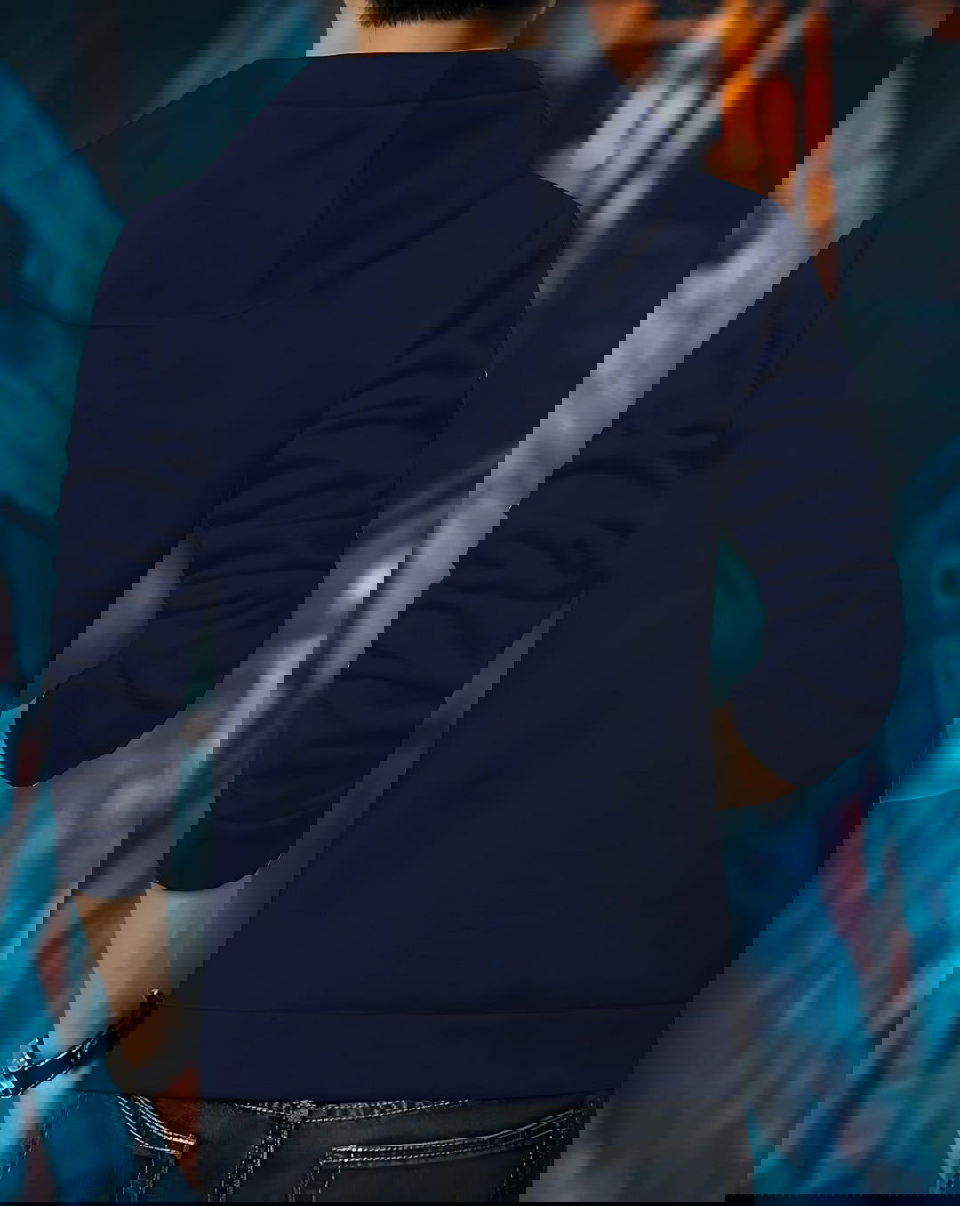 All Over Hoodie Printed Jackets/Navy - FastColors - Printed Hooded Jackets-Navy - #tag1# - #tag2# - #tag3# -