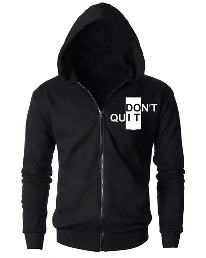 Riders Men Printed Hooded Jacket Black