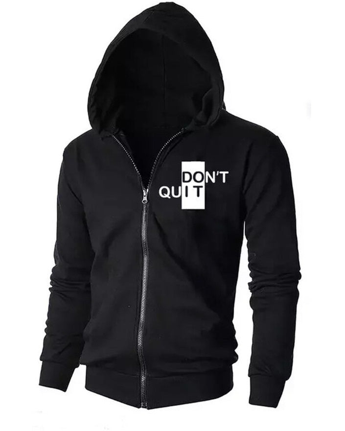 Chest Print Hoodie Jacket for Riders - FastColors