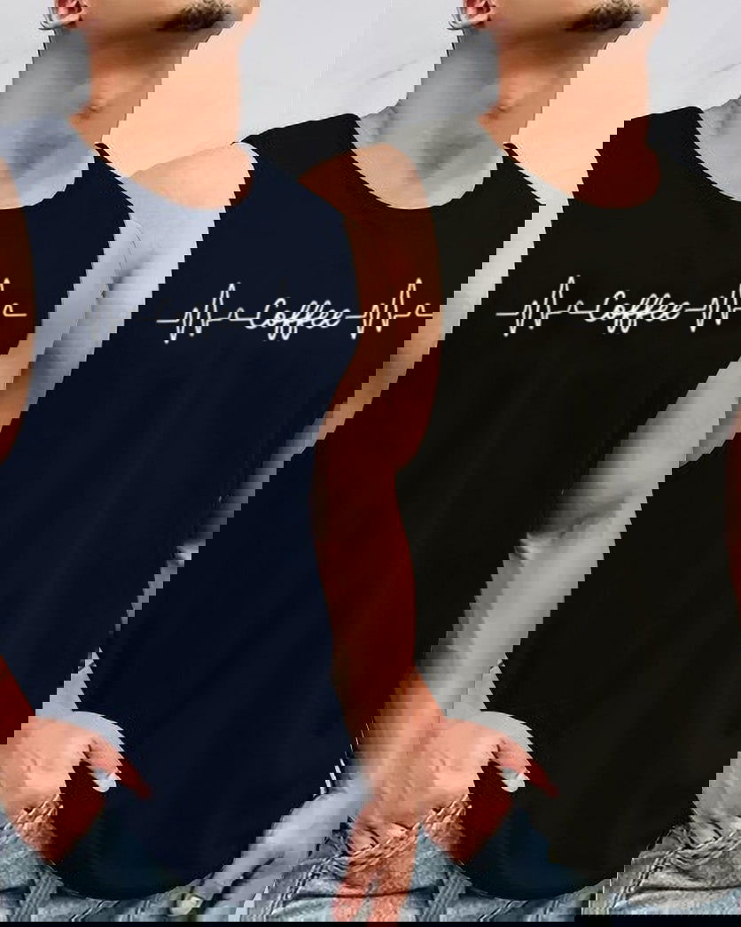 Coffee Printed Vest Combo - FastColors