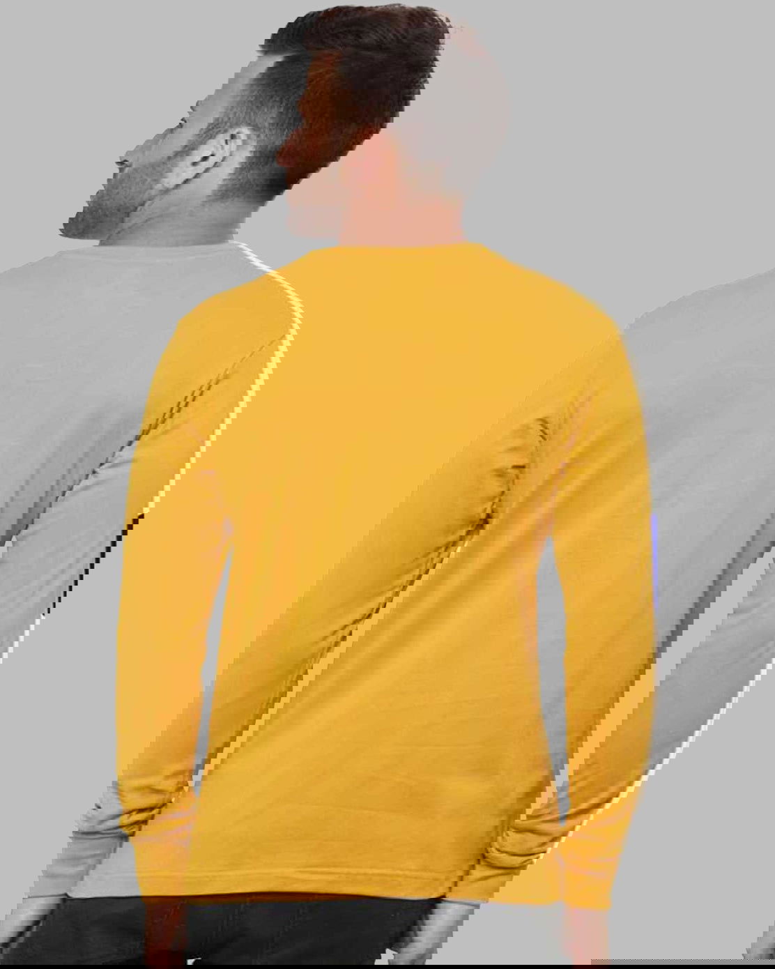 Color-Blocked Sleeves Full Sleeve T-Shirt - FastColors #color_Yellow