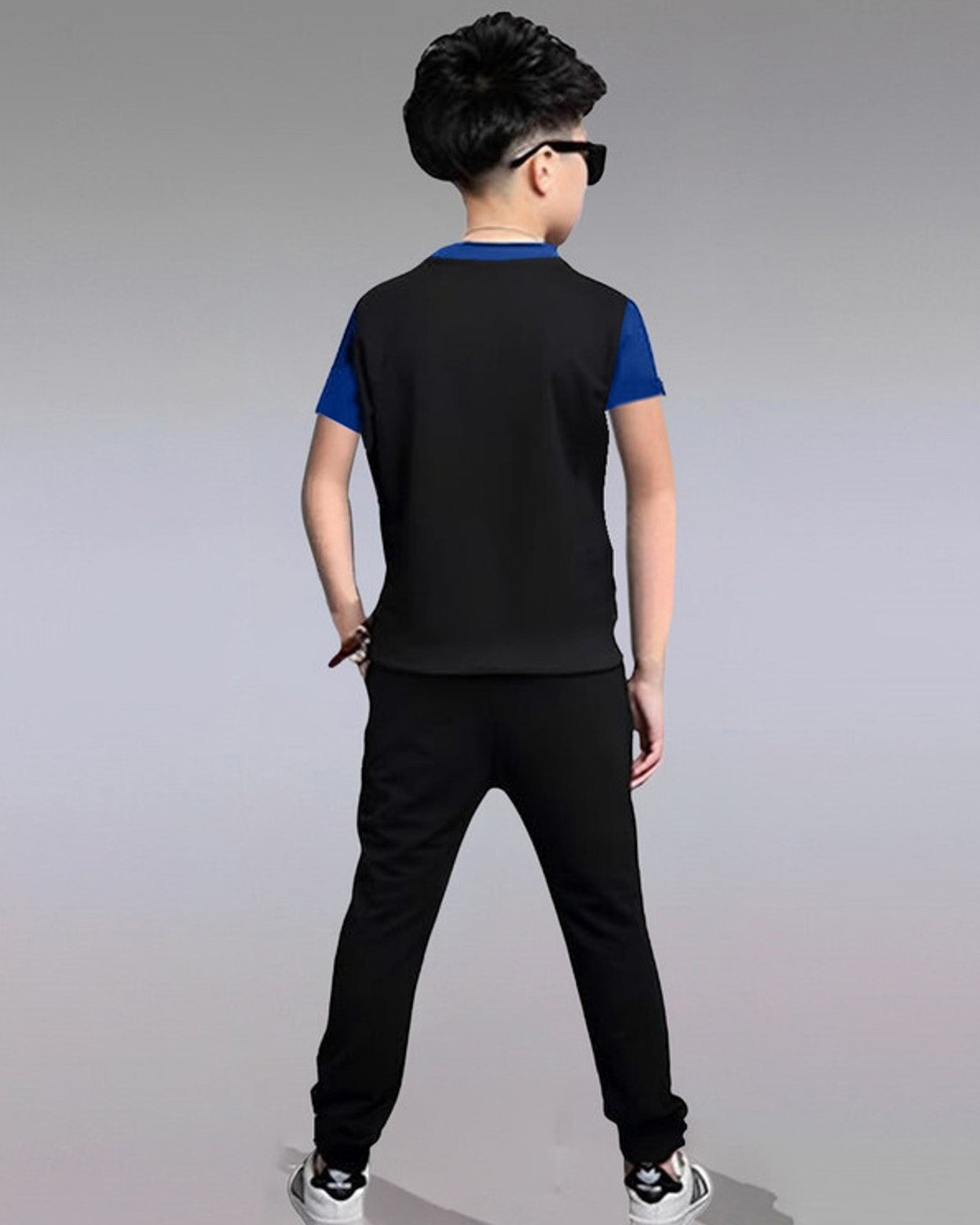 Color Blocked Boys Apparel Combo set - FastColors #color_Blue