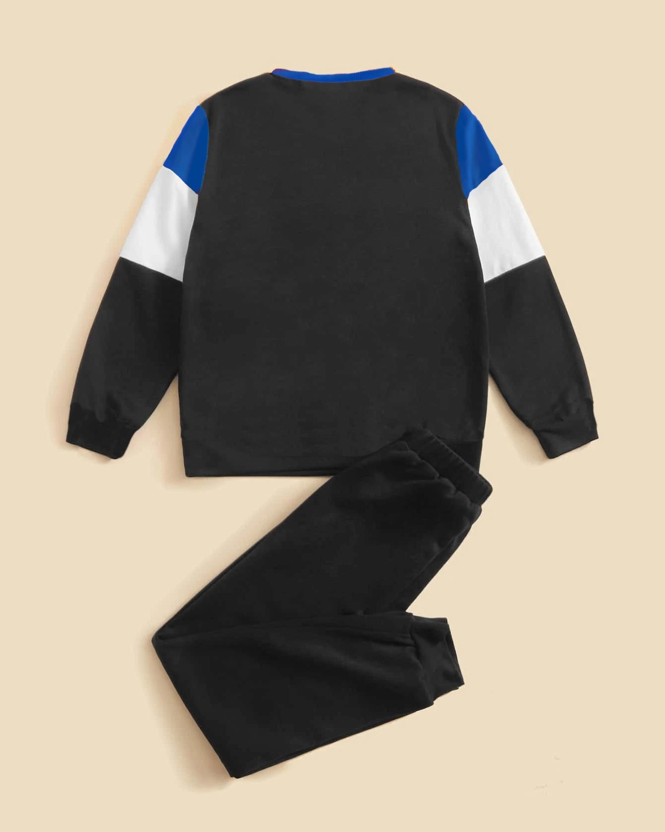 Color Blocked Boys Apparel Top and Bottom Set - FastColors #color_Blue
