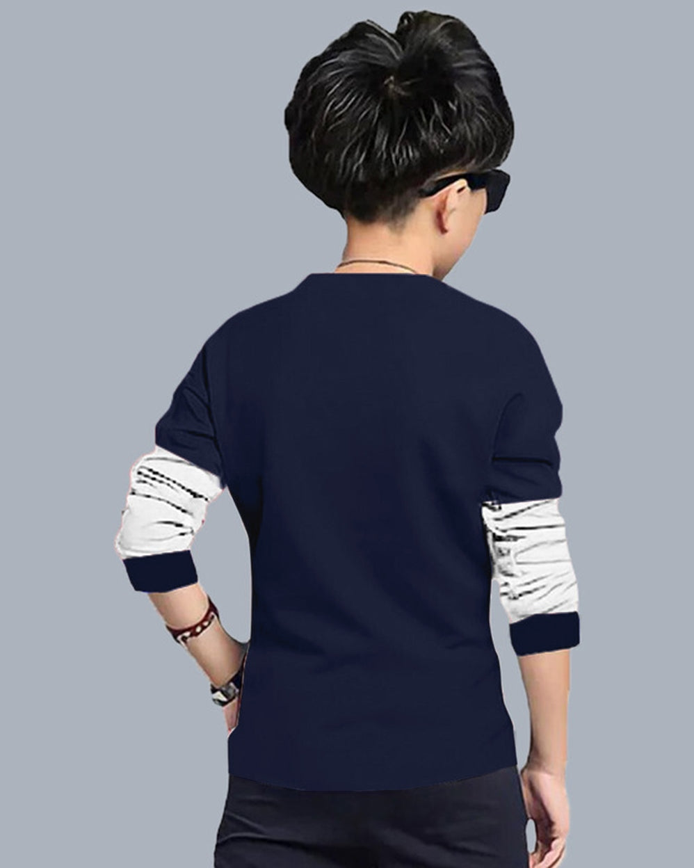 Fancy Cute Trendy Boys Top & Bottom Sets - FastColors #color_Navy