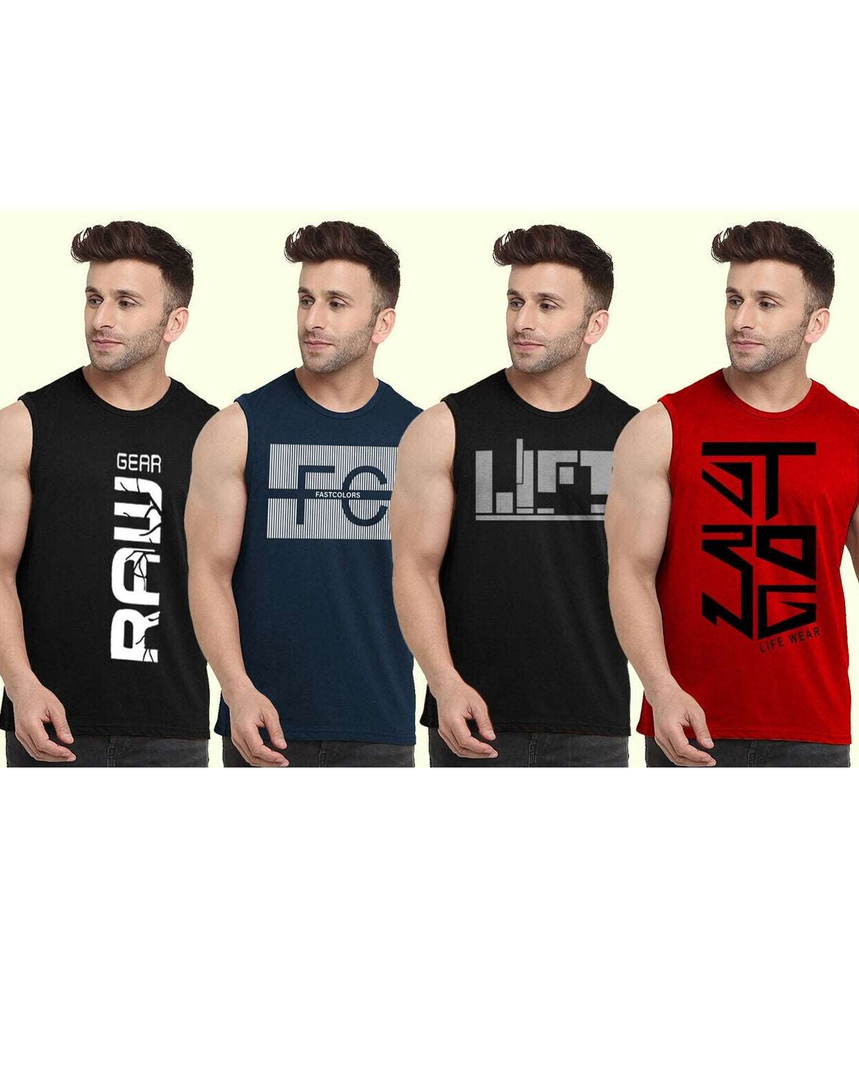 FastColors-Placement-Printed-Vests-Pack-of-4 - FastColors