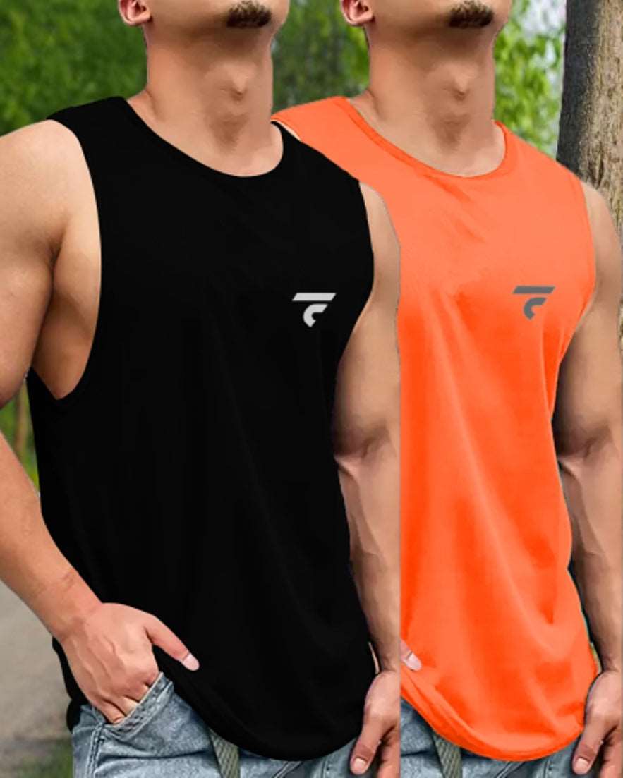 FastColors Logo Printed Pack of 2 Vest - FastColors