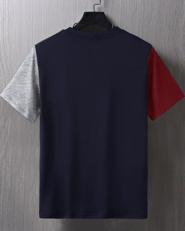 FastColors Men Round Neck Yolo T-Shirt - FastColors #color_Navy