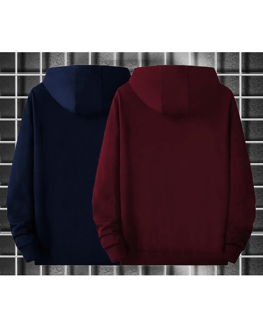 FastColors Printed Men Hooded Neck Dark Blue, Maroon T-Shirt - FastColors