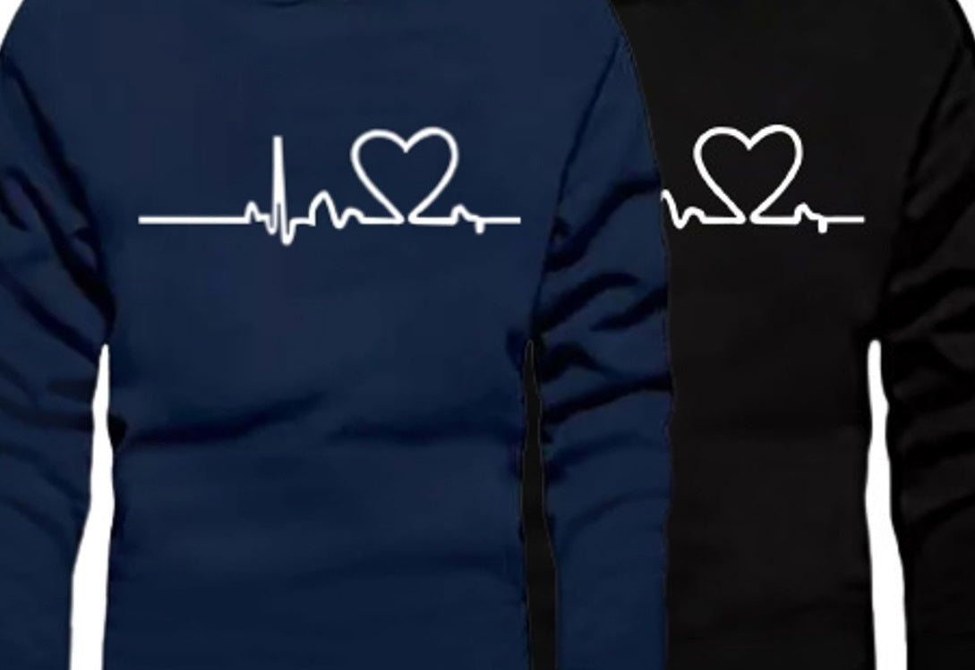 FastColors Printed Men Round Neck Black, Blue T-Shirt - FastColors