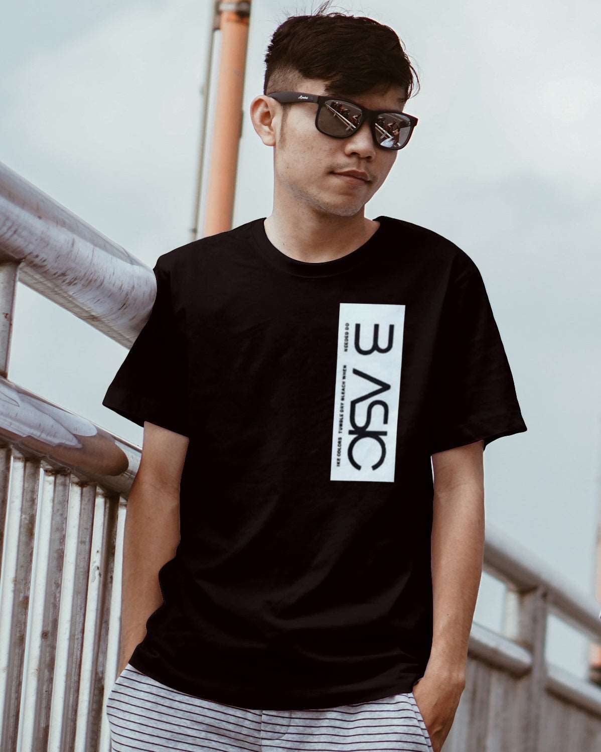 FastColors Printed Men Round Neck Black T-Shirt - FastColors