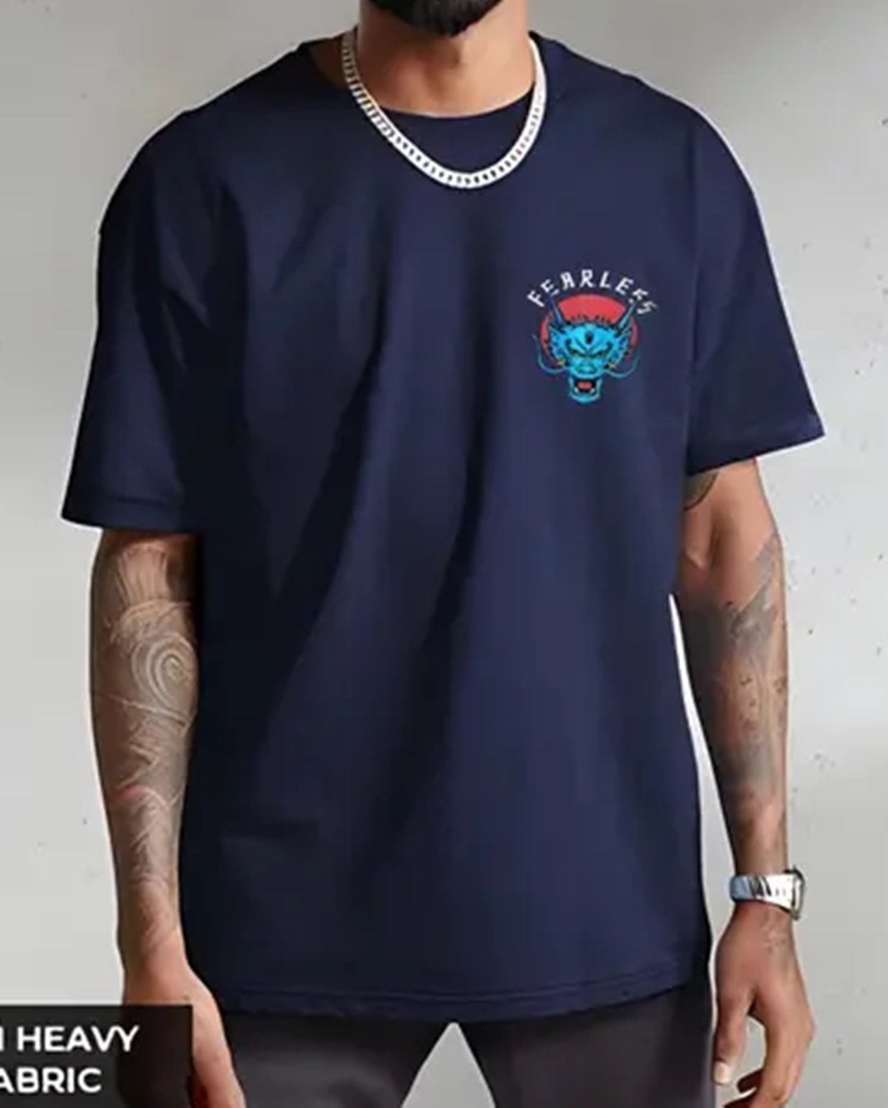 Fearless Oversize Printed T-Shirt - FastColors