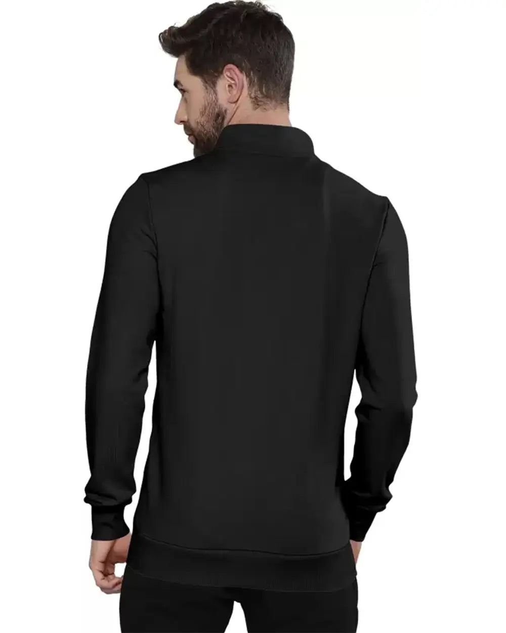 Full Sleeve Black Zipper Men Jacket - FastColors