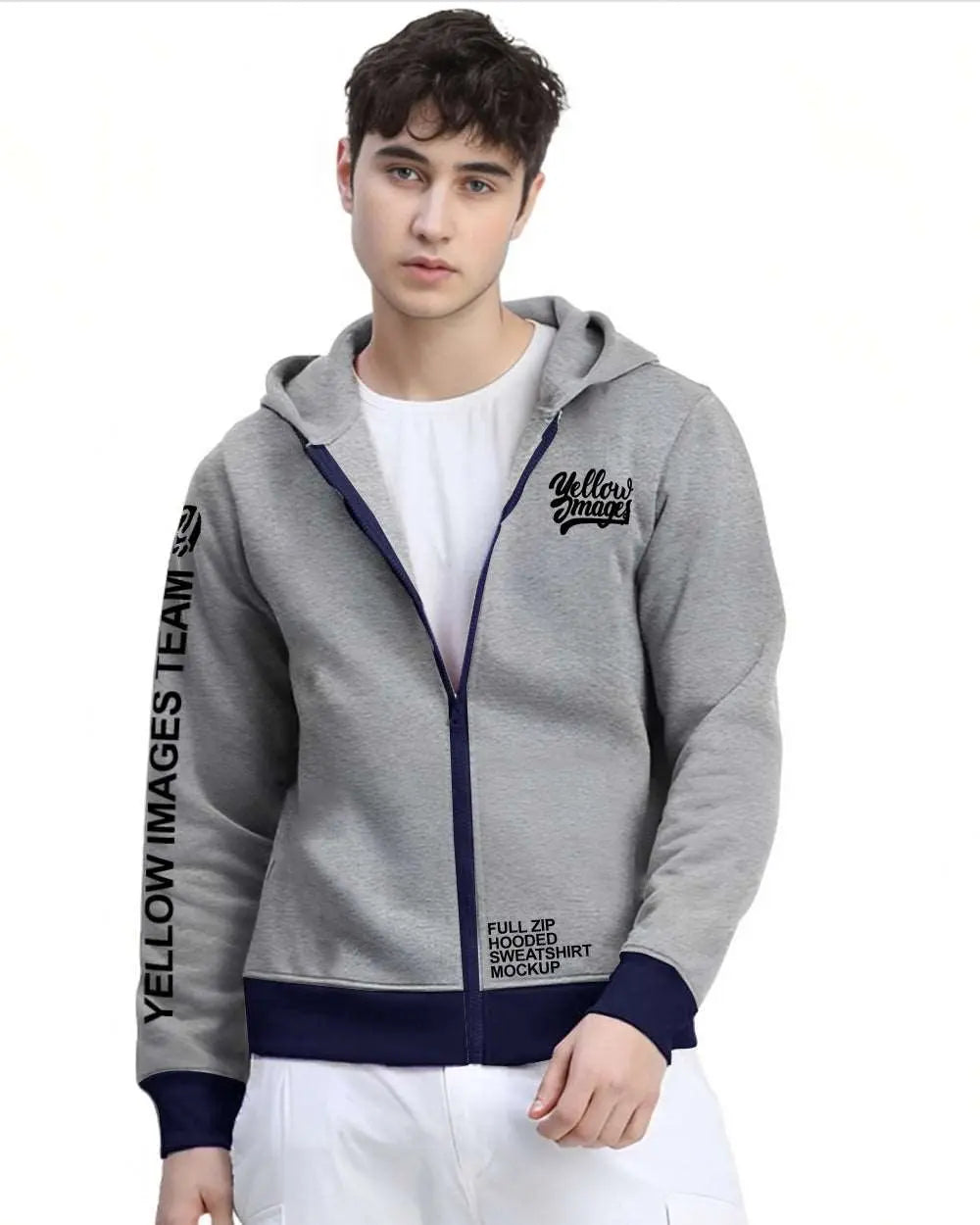 Full Sleeve Grey Solid Men Jacket - FastColors