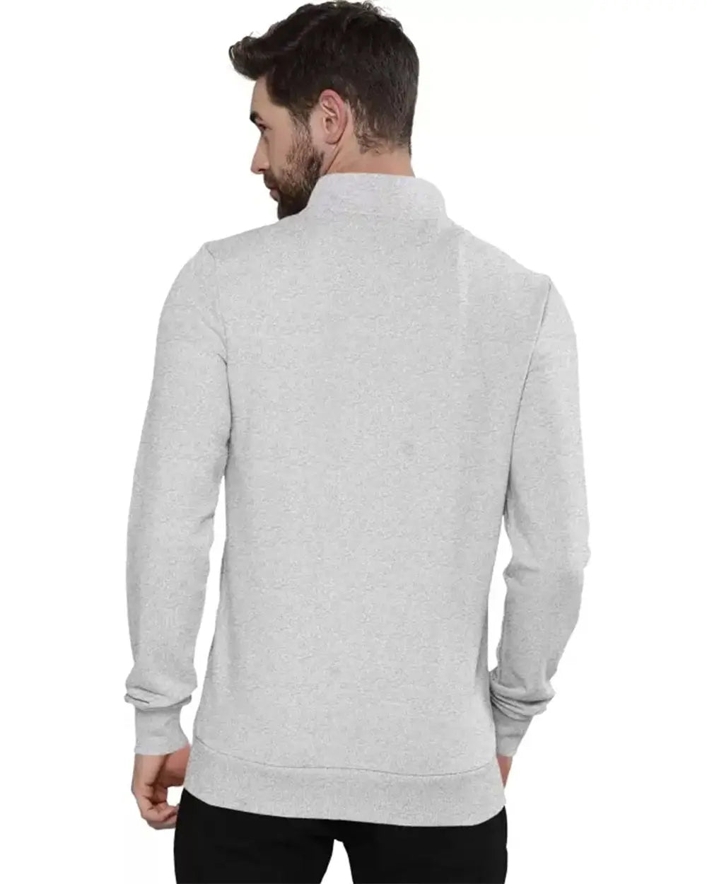 Full Sleeve Grey Zipper Men Jacket - FastColors