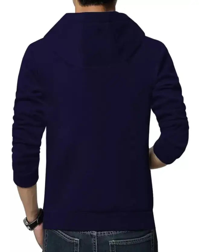 Full Sleeve Navy Blue All Over Printed Men Jacket - FastColors