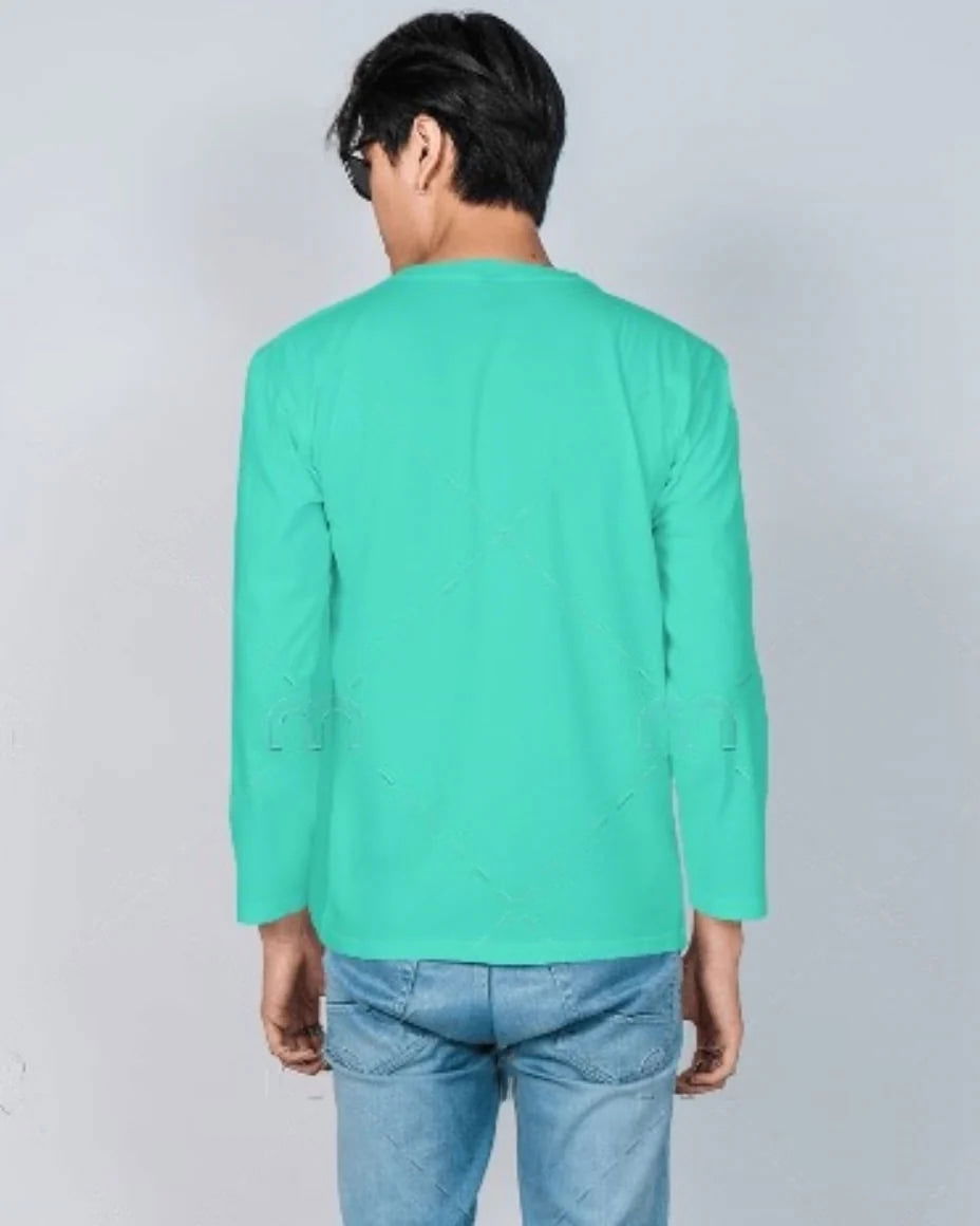 Grateful Green Polyester full sleeve t shirt for men - FastColors - Polyester Full Sleeve Tshirt - FastColors - #tag1# - #tag2# - #tag3# -