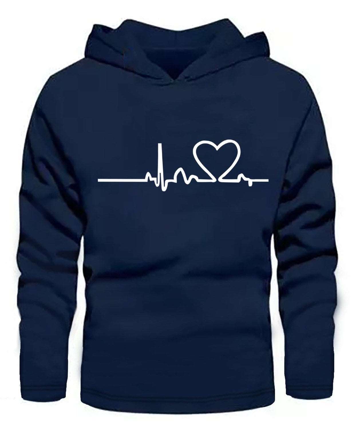 #color_Navy Heart Beat Hoodie Tshirts - FastColors