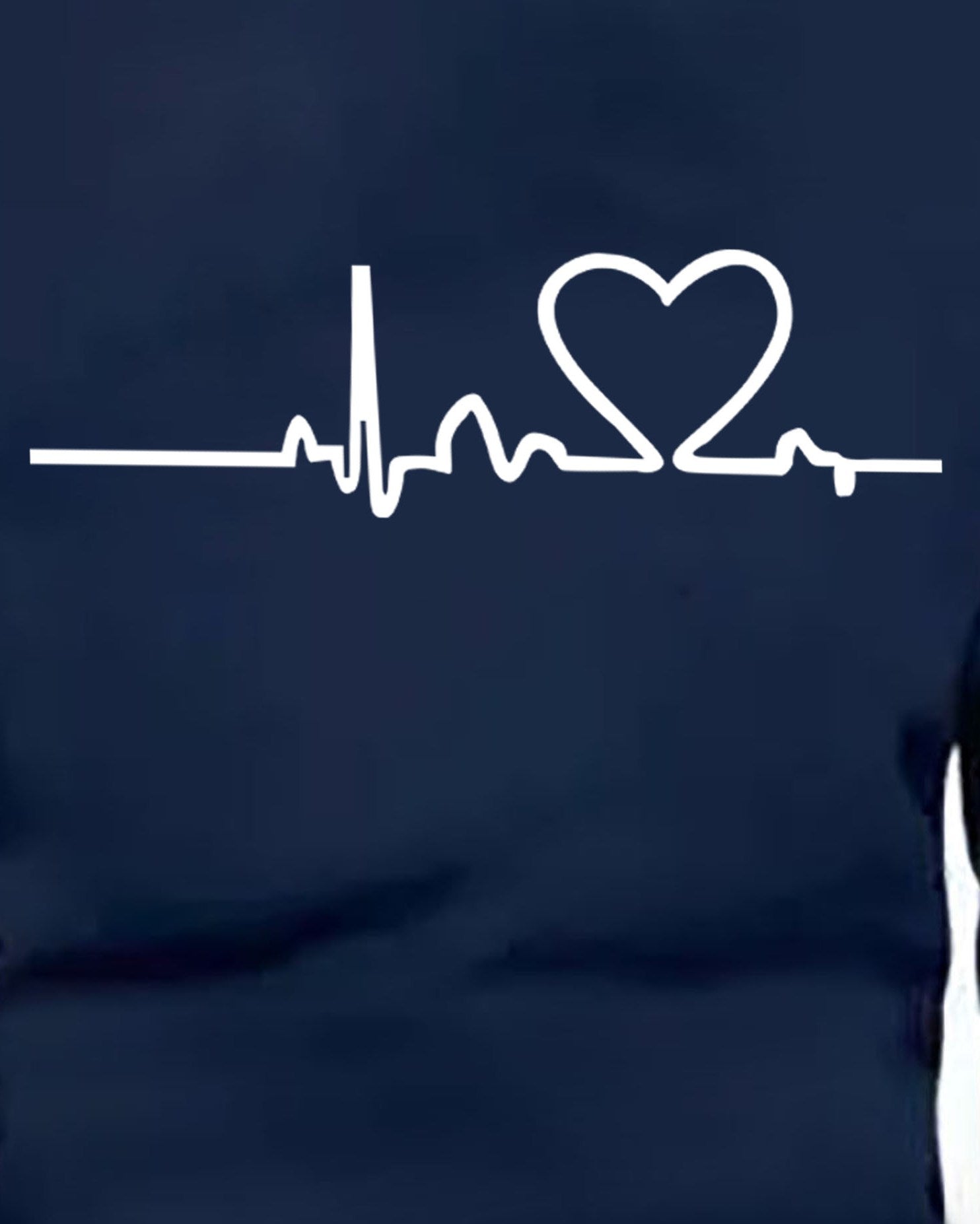 Heart Beat Hoodie Tshirts - FastColors #color_Navy