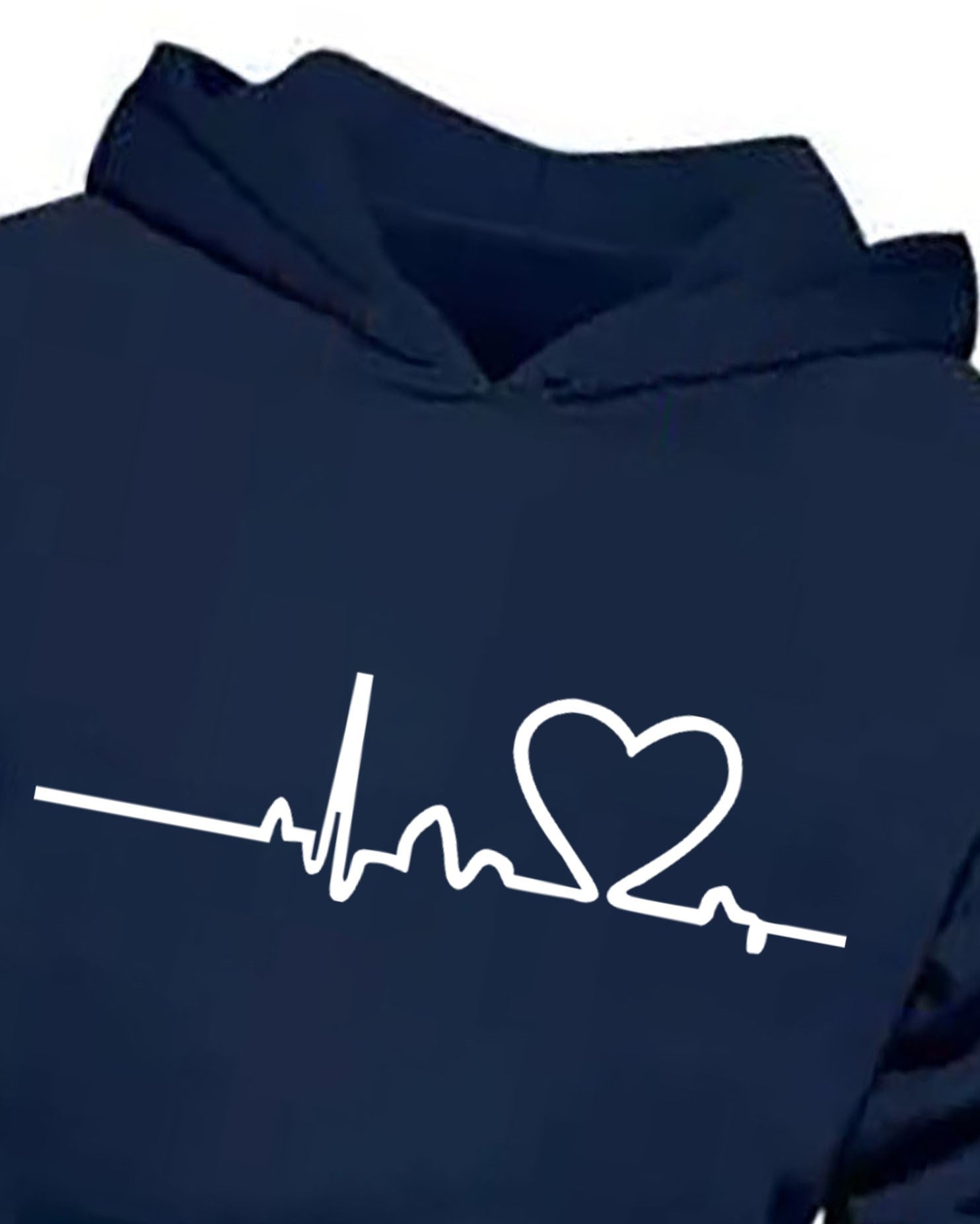 Heart Beat Hoodie Tshirts - FastColors #color_Navy